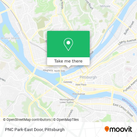 PNC Park-East Door map