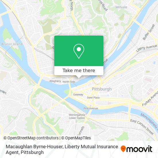 Mapa de Macaughlan Byrne-Houser, Liberty Mutual Insurance Agent