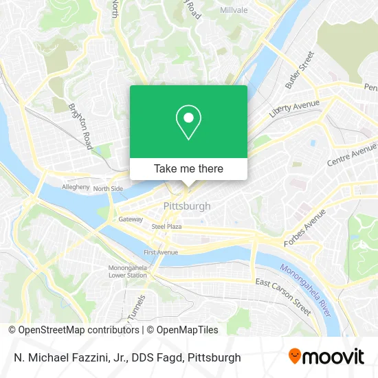 N. Michael Fazzini, Jr., DDS Fagd map