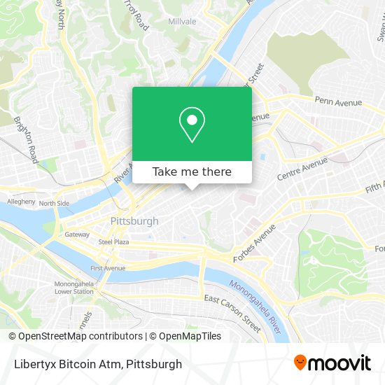 Mapa de Libertyx Bitcoin Atm