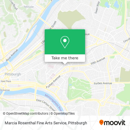 Mapa de Marcia Rosenthal Fine Arts Service