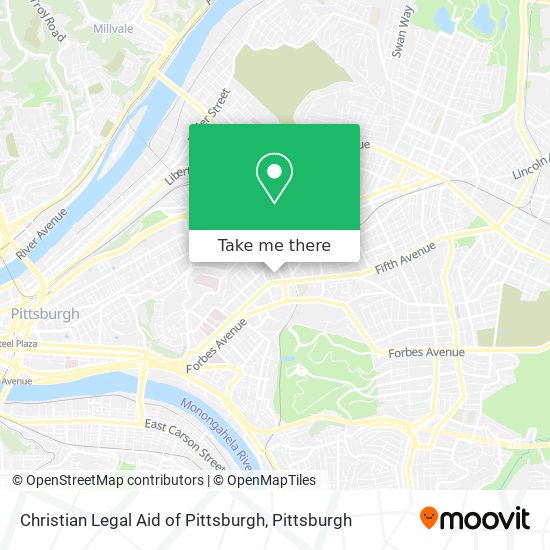 Christian Legal Aid of Pittsburgh map