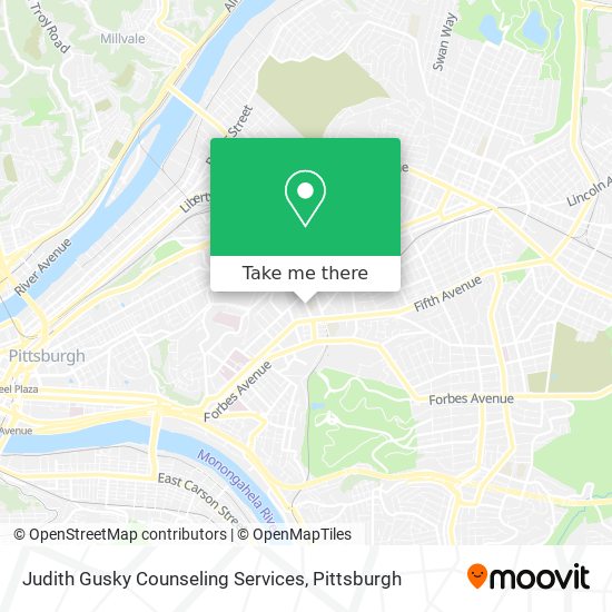 Judith Gusky Counseling Services map
