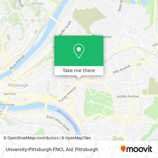 University-Pittsburgh-FNCL Aid map