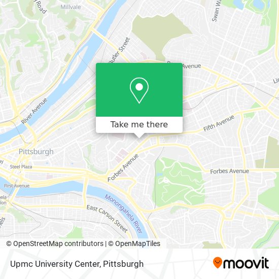 Mapa de Upmc University Center