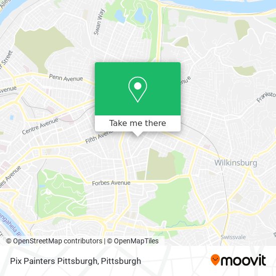 Mapa de Pix Painters Pittsburgh
