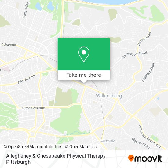 Mapa de Allegheney & Chesapeake Physical Therapy