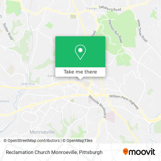 Reclamation Church Monroeville map