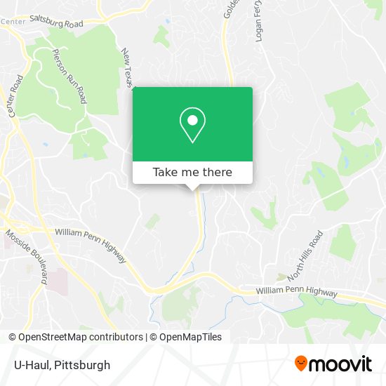 U-Haul map