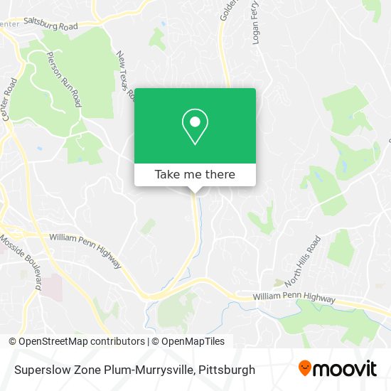 Superslow Zone Plum-Murrysville map