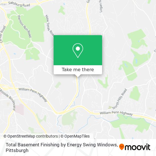 Total Basement Finishing by Energy Swing Windows map