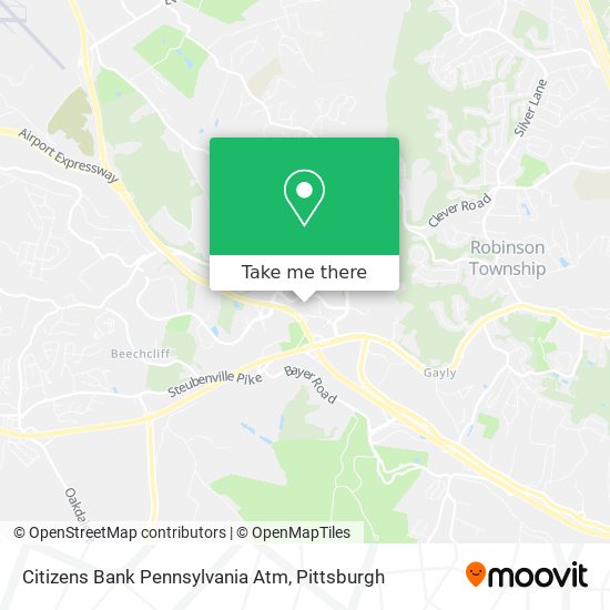 Mapa de Citizens Bank Pennsylvania Atm