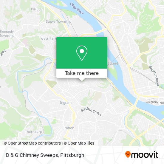 D & G Chimney Sweeps map