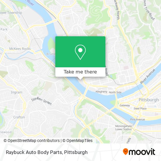 Raybuck Auto Body Parts map