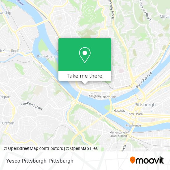 Mapa de Yesco Pittsburgh