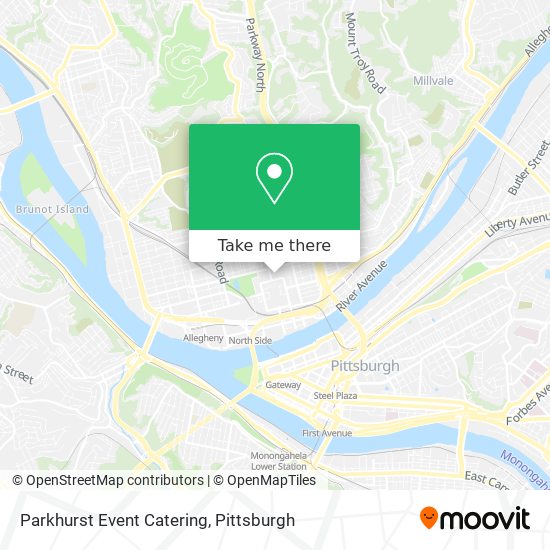 Parkhurst Event Catering map