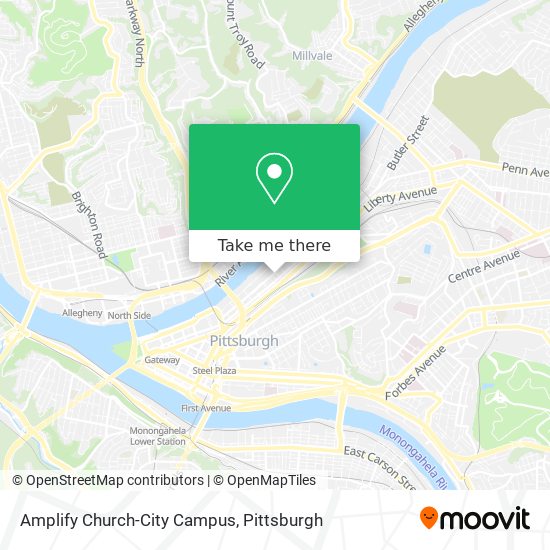 Amplify Church-City Campus map