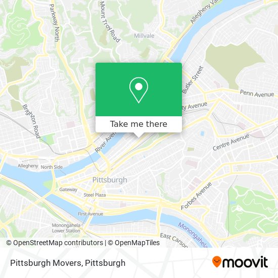 Pittsburgh Movers map