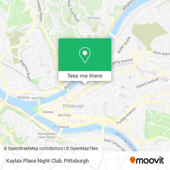 Kayla's Place Night Club map