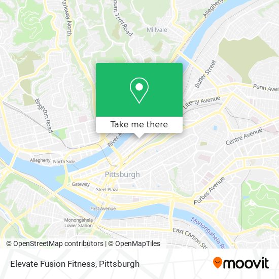 Elevate Fusion Fitness map