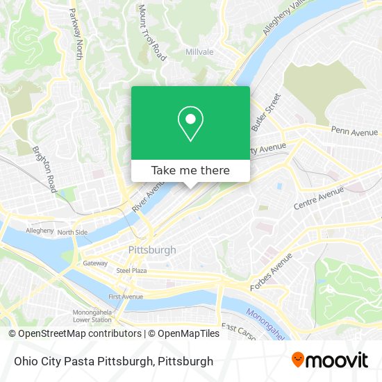 Mapa de Ohio City Pasta Pittsburgh