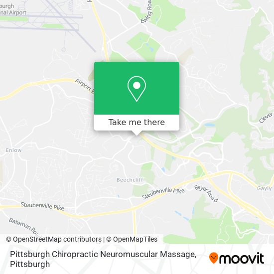 Pittsburgh Chiropractic Neuromuscular Massage map