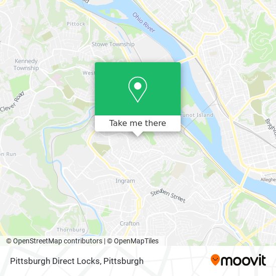 Pittsburgh Direct Locks map