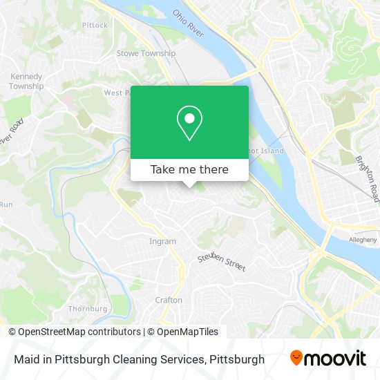 Mapa de Maid in Pittsburgh Cleaning Services