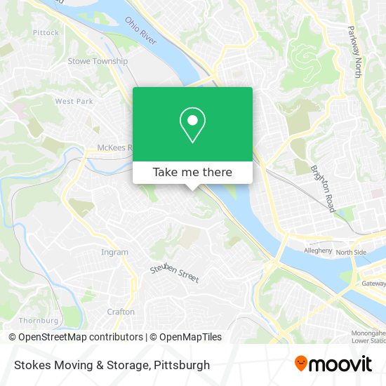 Stokes Moving & Storage map