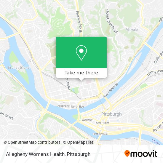 Mapa de Allegheny Women's Health