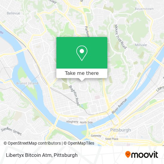 Mapa de Libertyx Bitcoin Atm