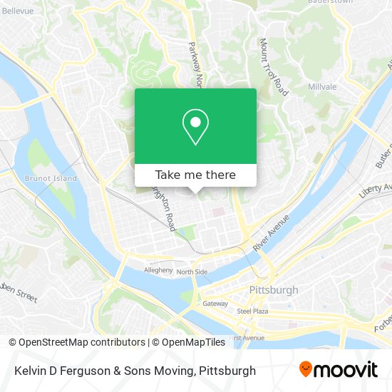 Mapa de Kelvin D Ferguson & Sons Moving