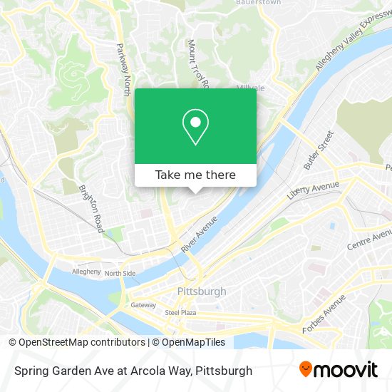 Mapa de Spring Garden Ave at Arcola Way