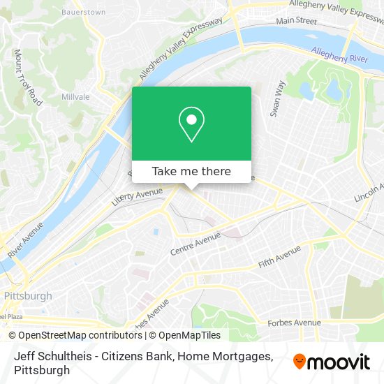 Mapa de Jeff Schultheis - Citizens Bank, Home Mortgages