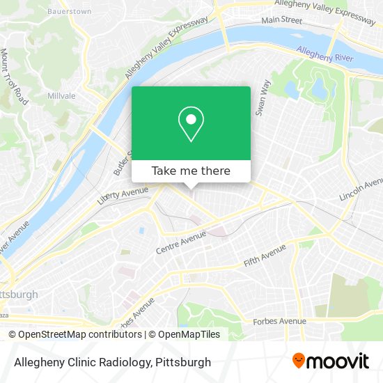 Mapa de Allegheny Clinic Radiology