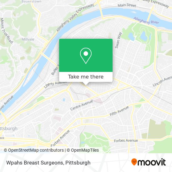 Wpahs Breast Surgeons map