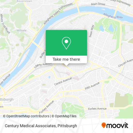 Century Medical Associates map