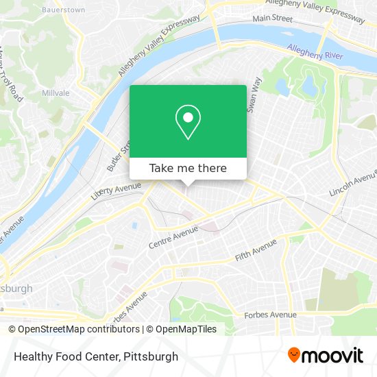 Healthy Food Center map