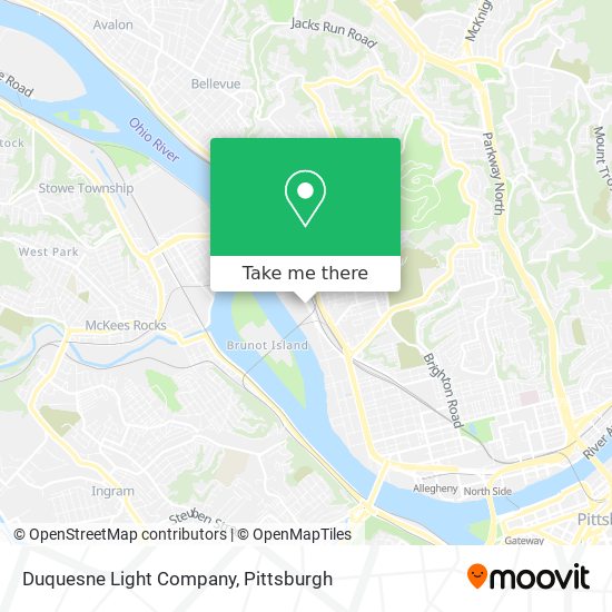 Mapa de Duquesne Light Company