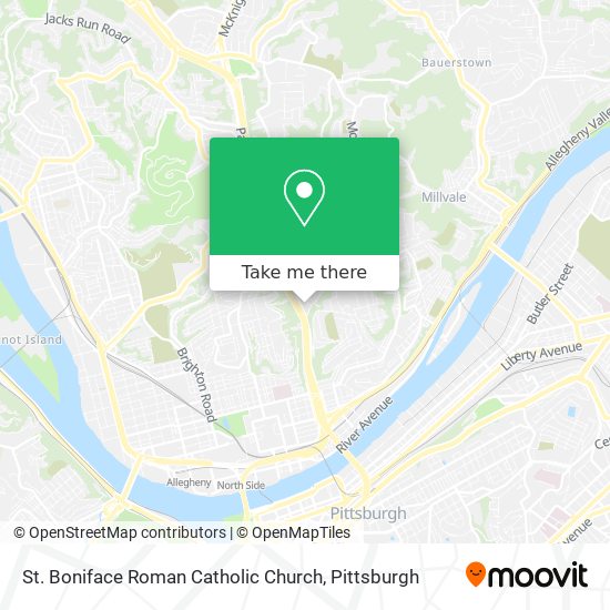 St. Boniface Roman Catholic Church map