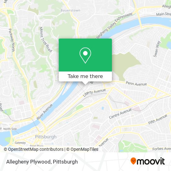 Allegheny Plywood map