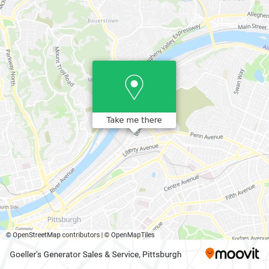 Goeller's Generator Sales & Service map