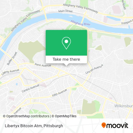 Mapa de Libertyx Bitcoin Atm