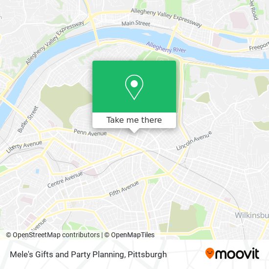 Mele's Gifts and Party Planning map