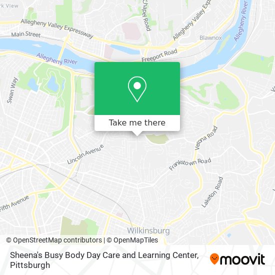 Mapa de Sheena's Busy Body Day Care and Learning Center