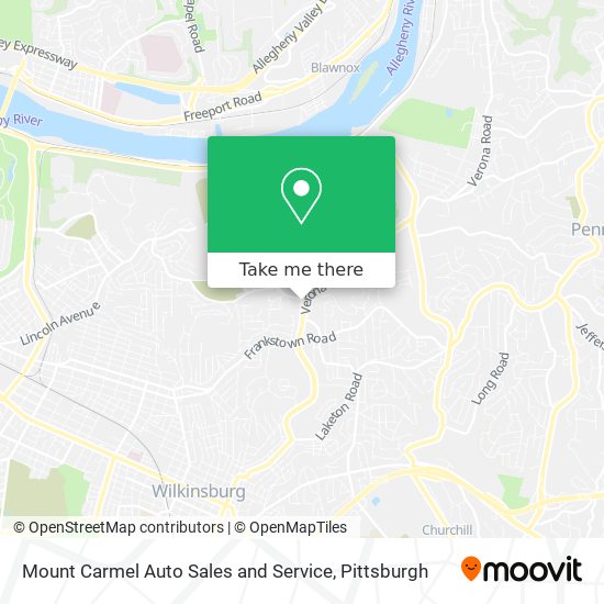 Mapa de Mount Carmel Auto Sales and Service