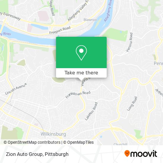 Mapa de Zion Auto Group