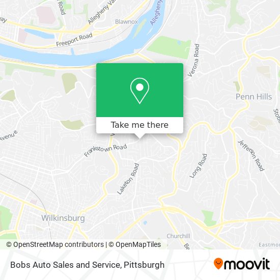 Bobs Auto Sales and Service map