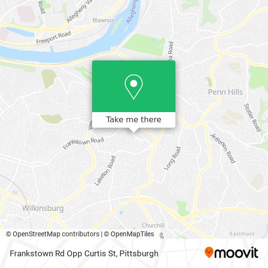 Frankstown Rd Opp Curtis St map