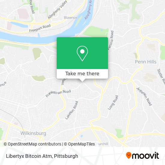 Mapa de Libertyx Bitcoin Atm